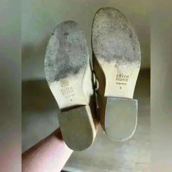 Eileen fisher Nan Leather Oxford lace up .8 Office neutral minimalist laganlook - Picture 8 of 8